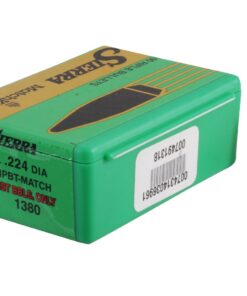 Sierra MatchKing Bullets 22 Caliber (224 Diameter) 69 Grain Hollow Point Boat Tail